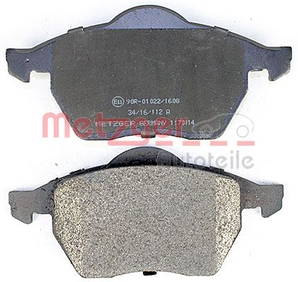 METZGER 1170114 Bremsbelagsatz, Scheibenbremse